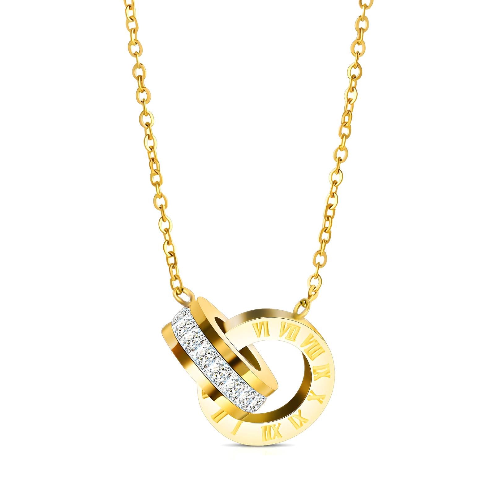 Eterna Interlock Pendant Necklace