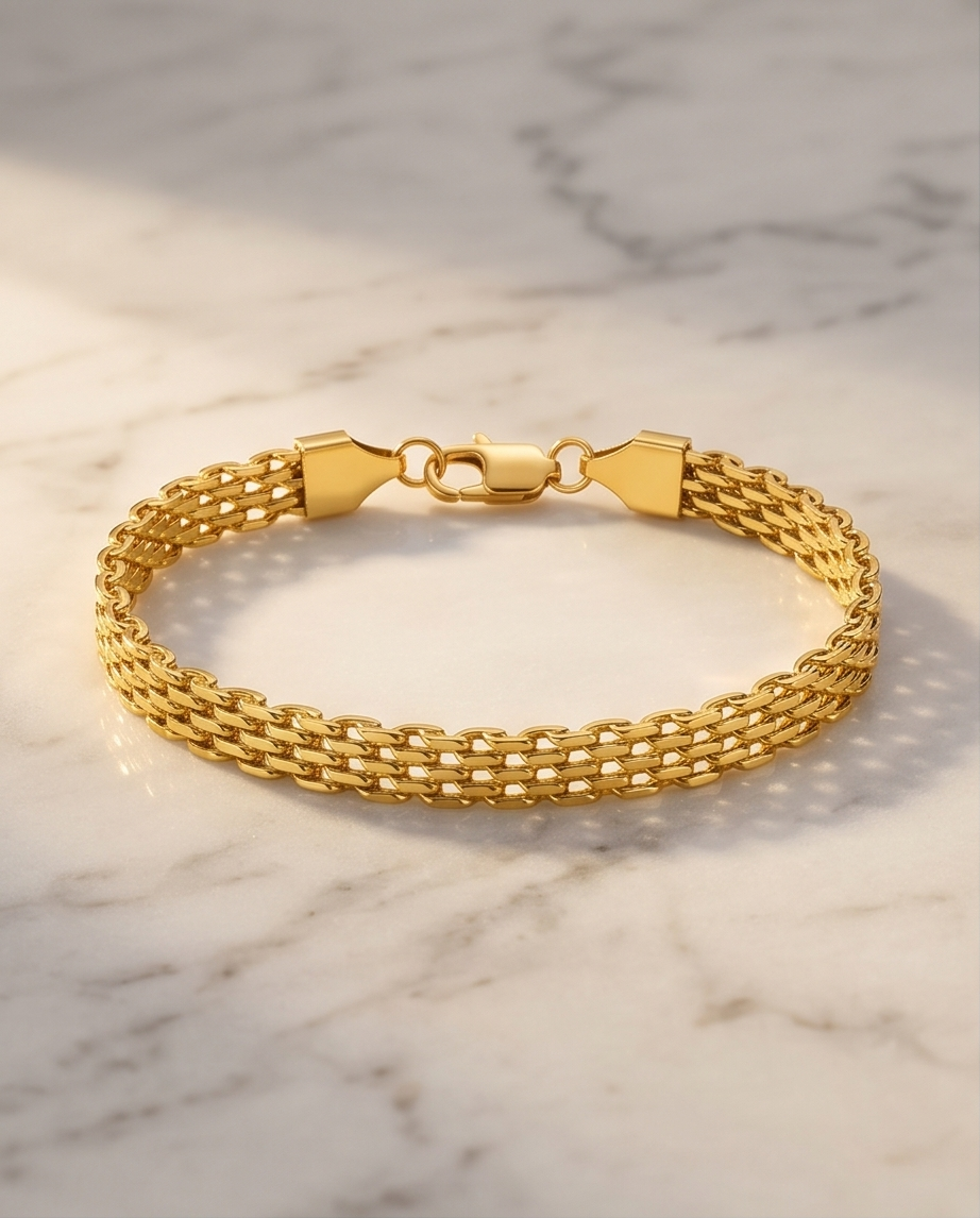 Aria Woven Chain Bracelet