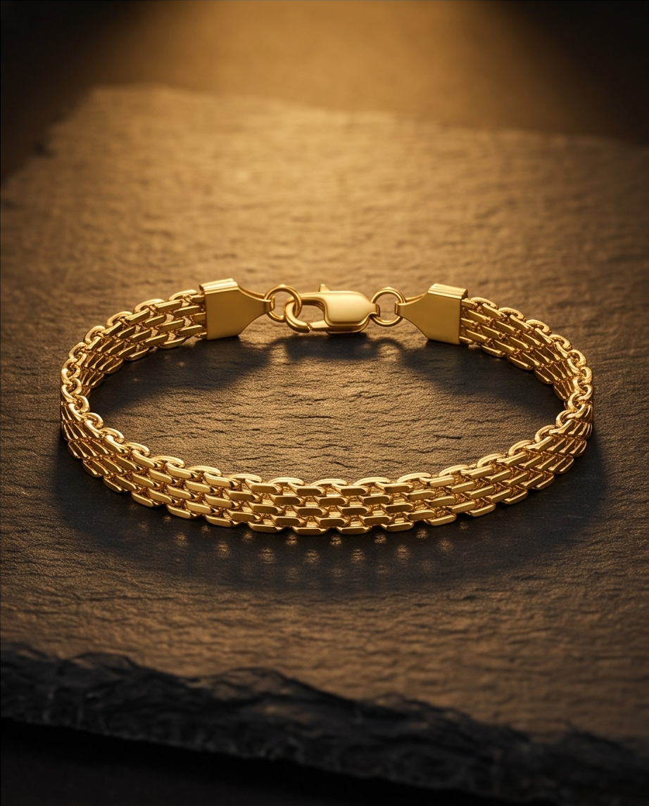 Aria Woven Chain Bracelet