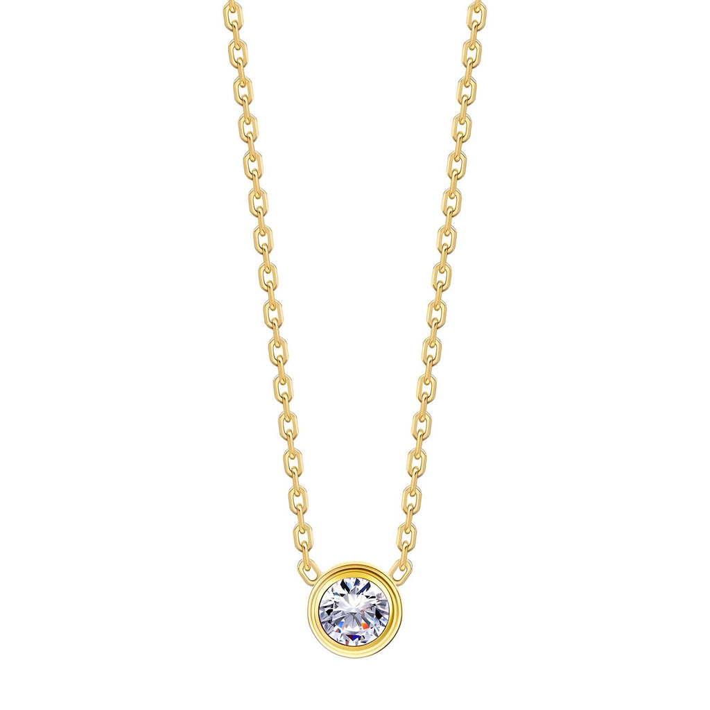Lumina Bezel Pendant Necklace