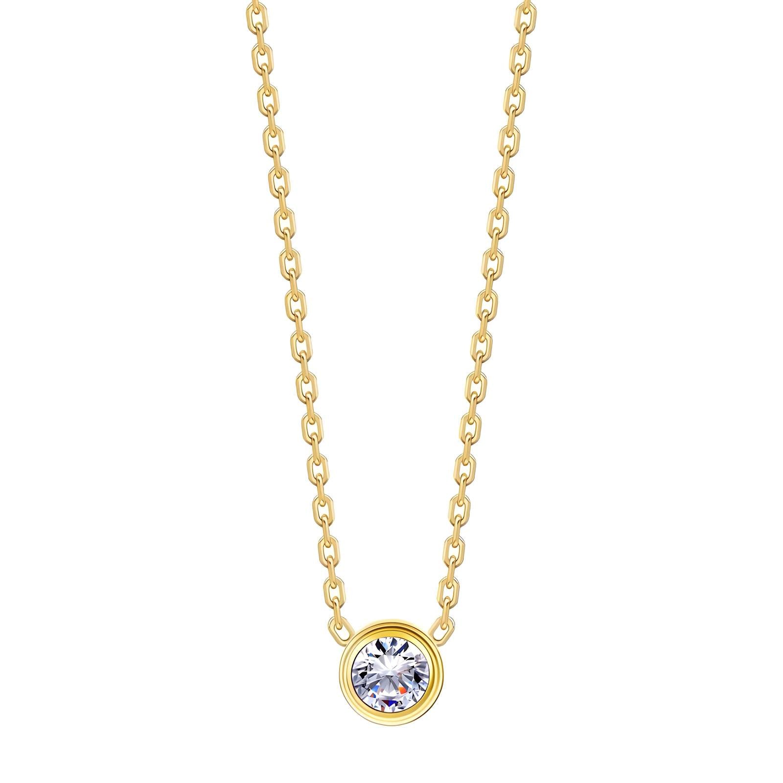 Lumina Bezel Pendant Necklace