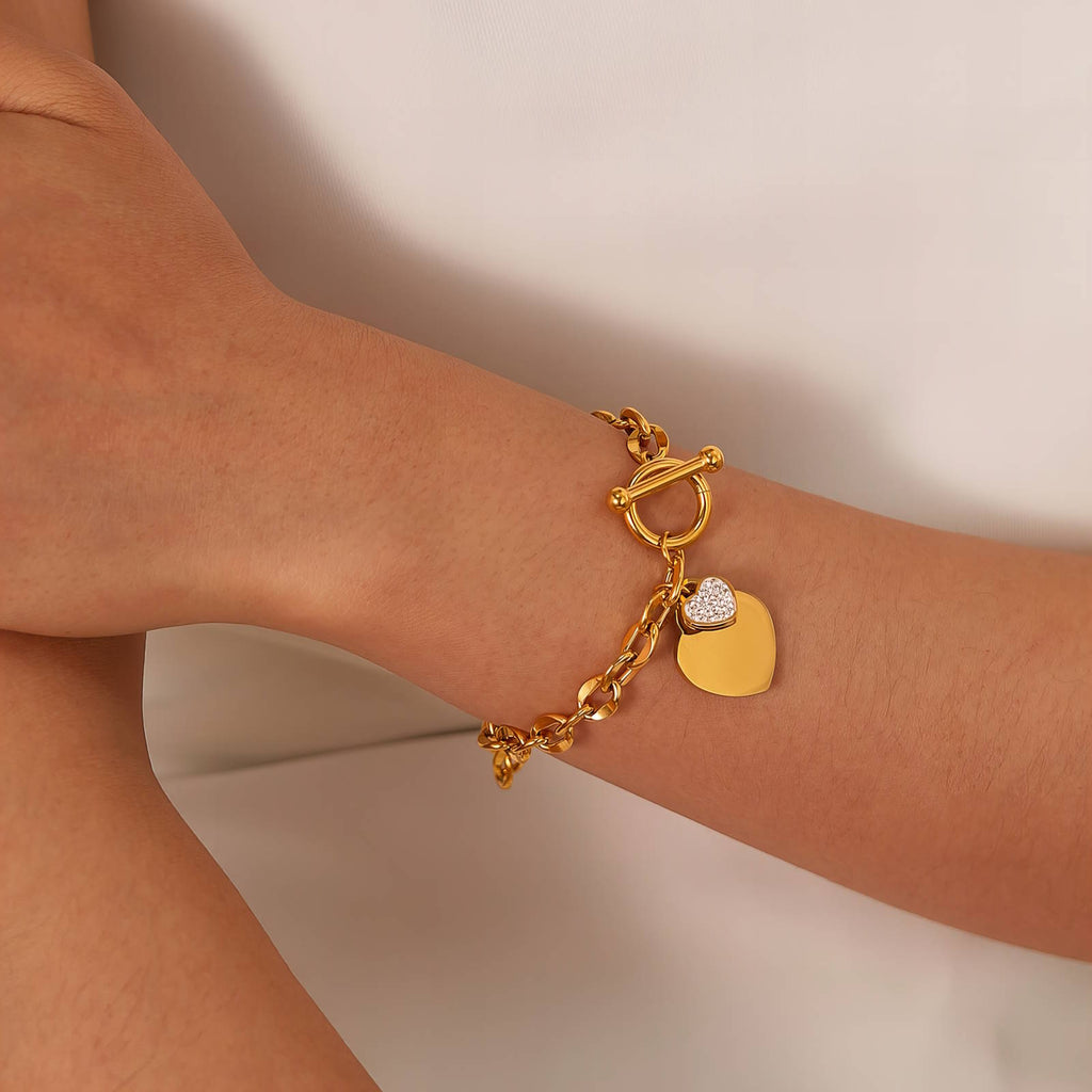 Amara Heart Chain Bracelet