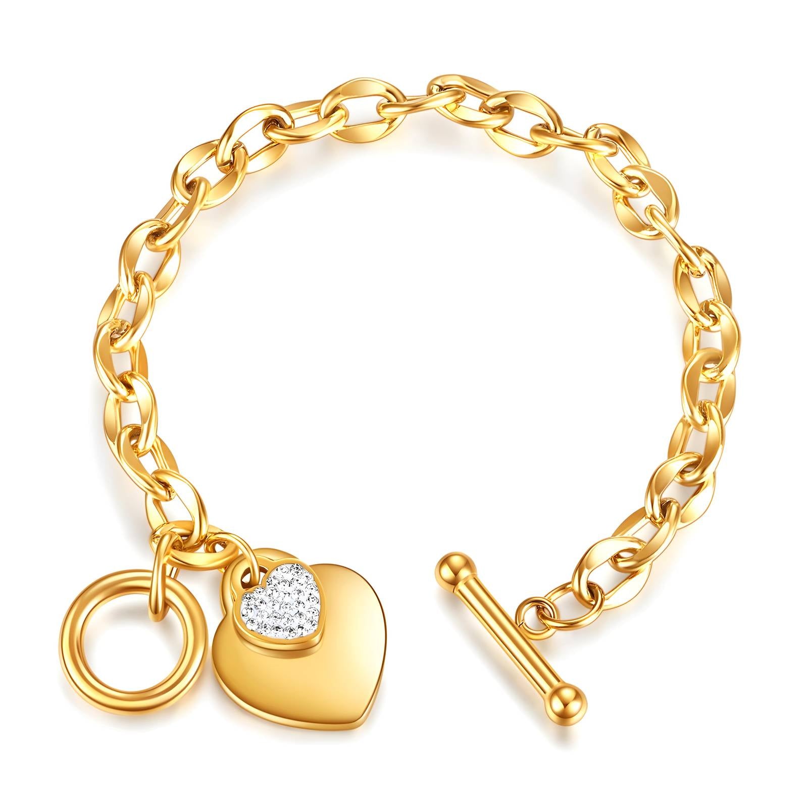 Amara Heart Chain Bracelet