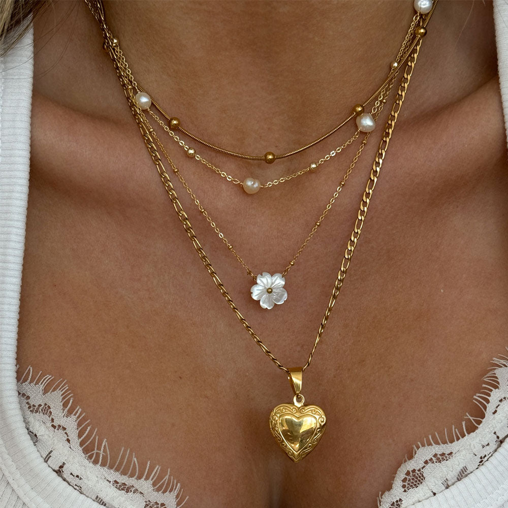 Solenne Beaded Chain Necklace