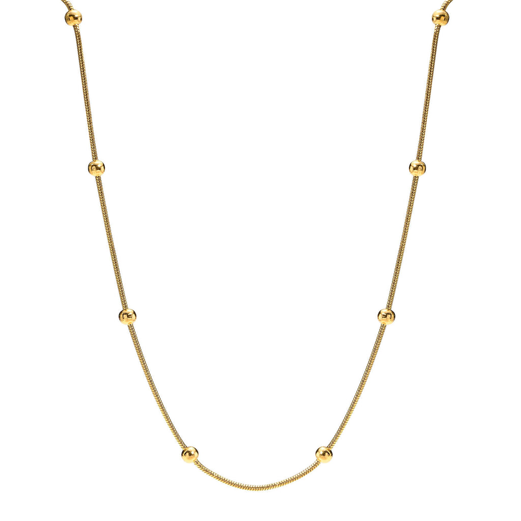 Solenne Beaded Chain Necklace