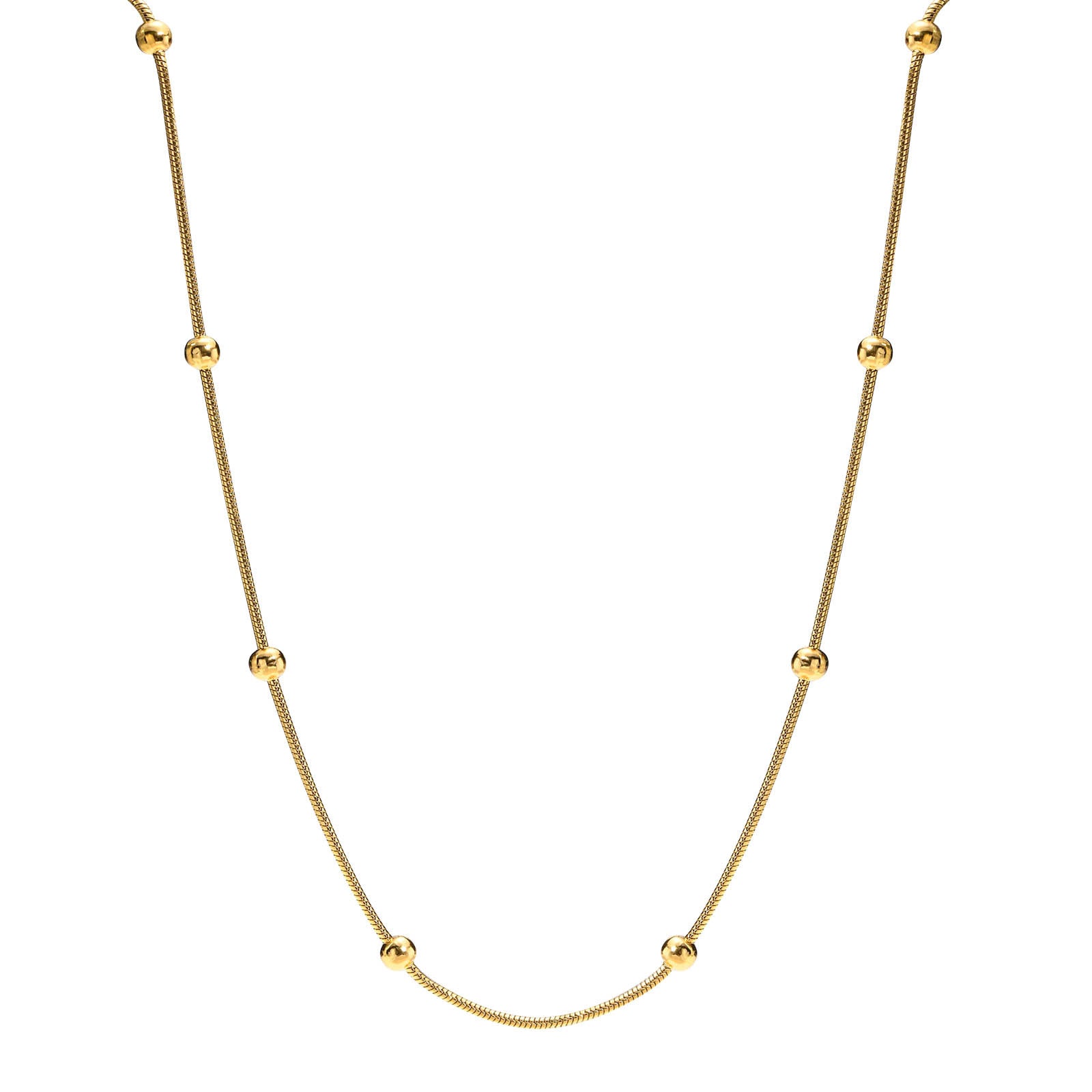 Solenne Beaded Chain Necklace
