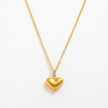 Luna Crescent Heart Necklace