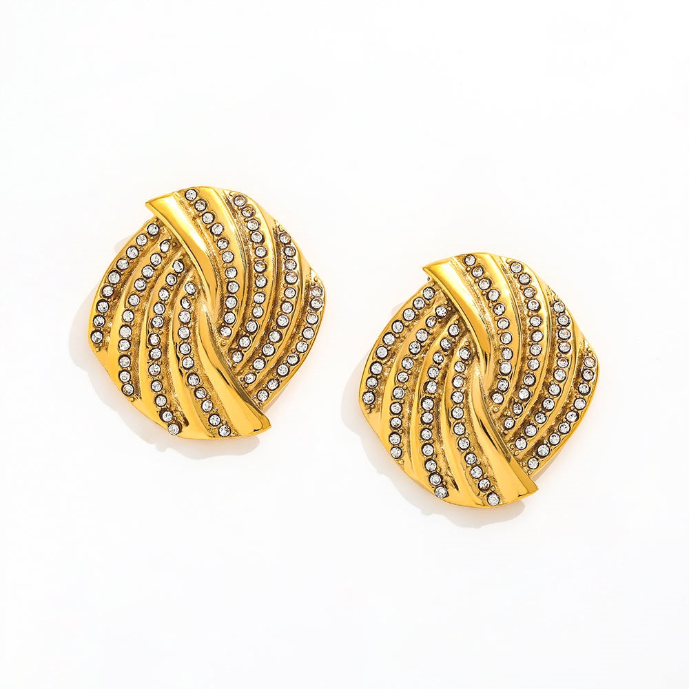 Kia Swirl Statement Earrings