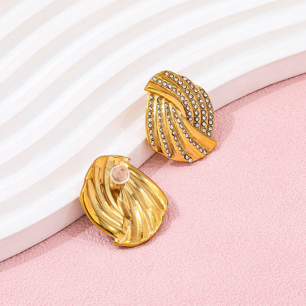 Kia Swirl Statement Earrings