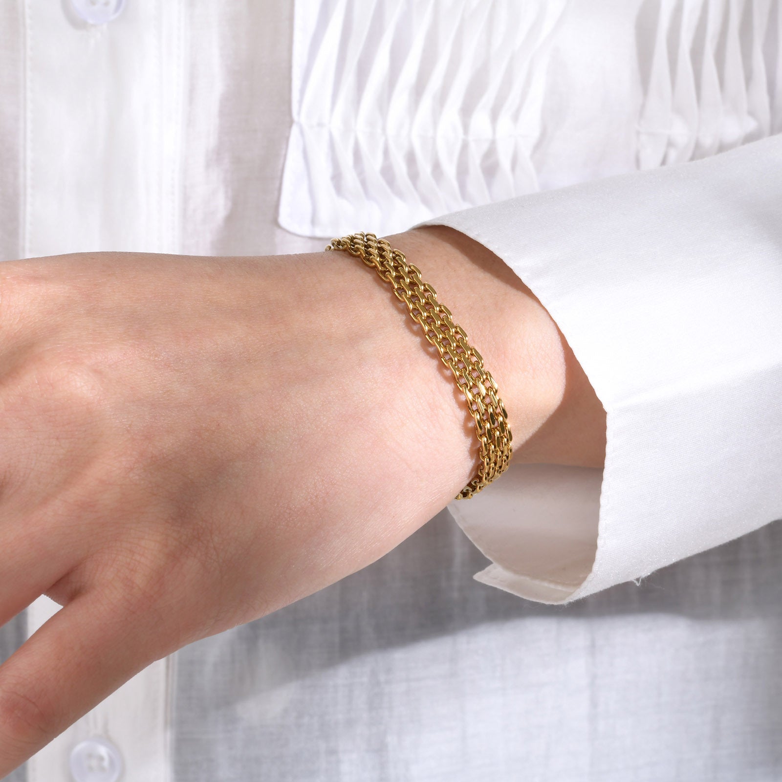 Aria Woven Chain Bracelet