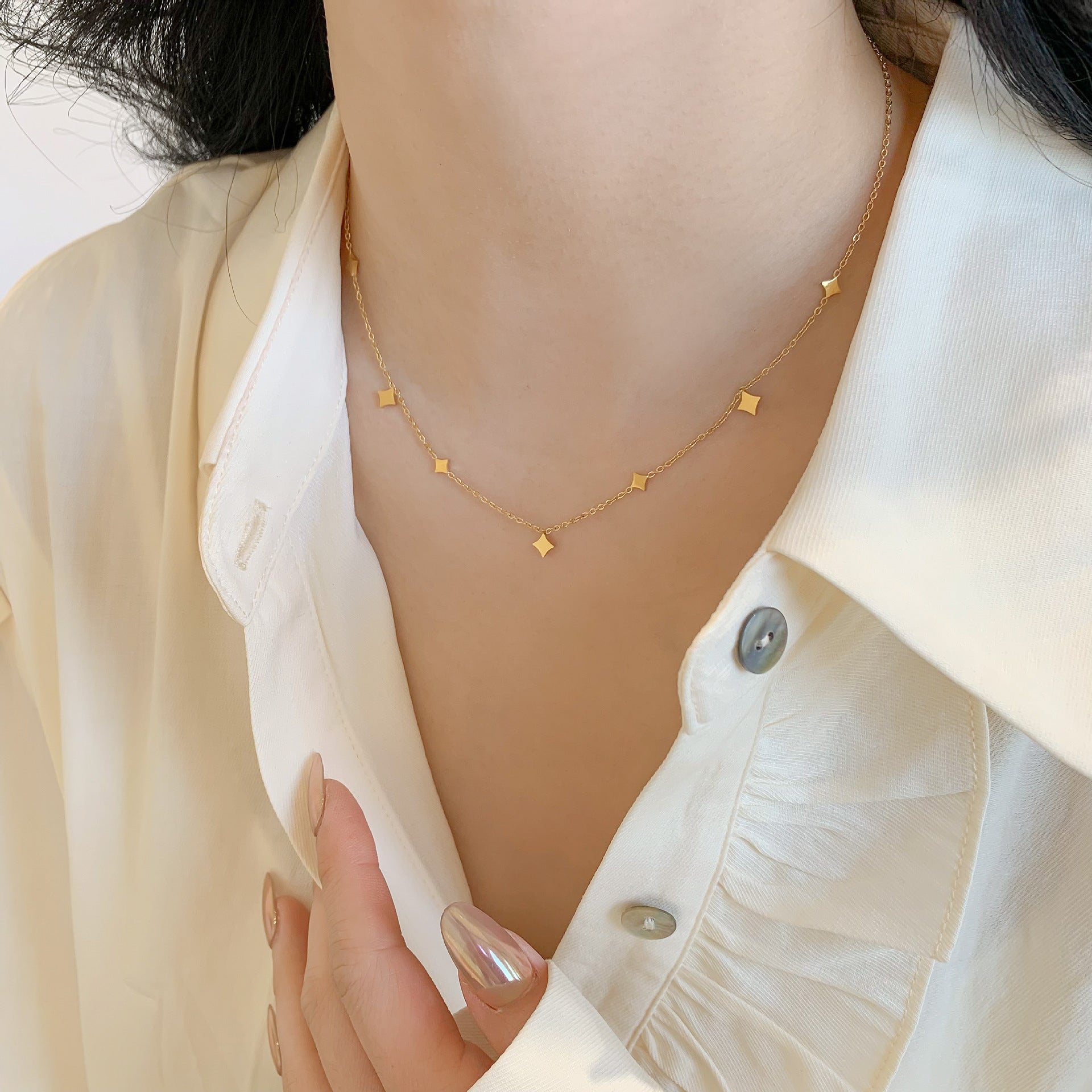 Celest Star Station Choker Necklace