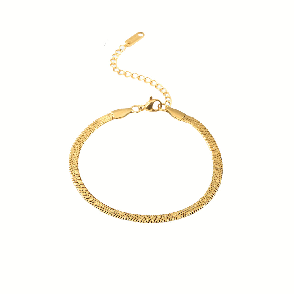 Classic Herringbone Snake Bracelet