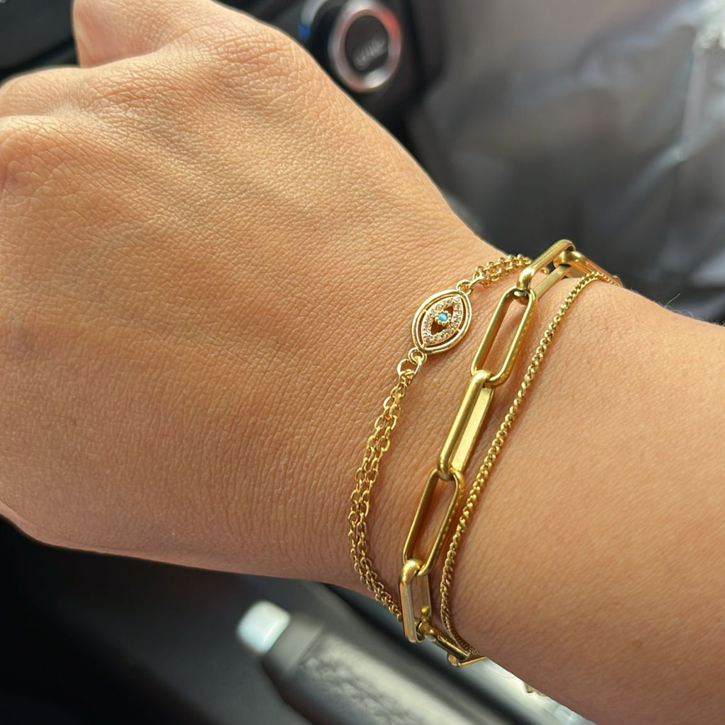 Celestine Evil Eye Pave Bracelet